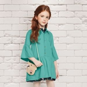 Girl's Oversized Shirt Dress - Size 6